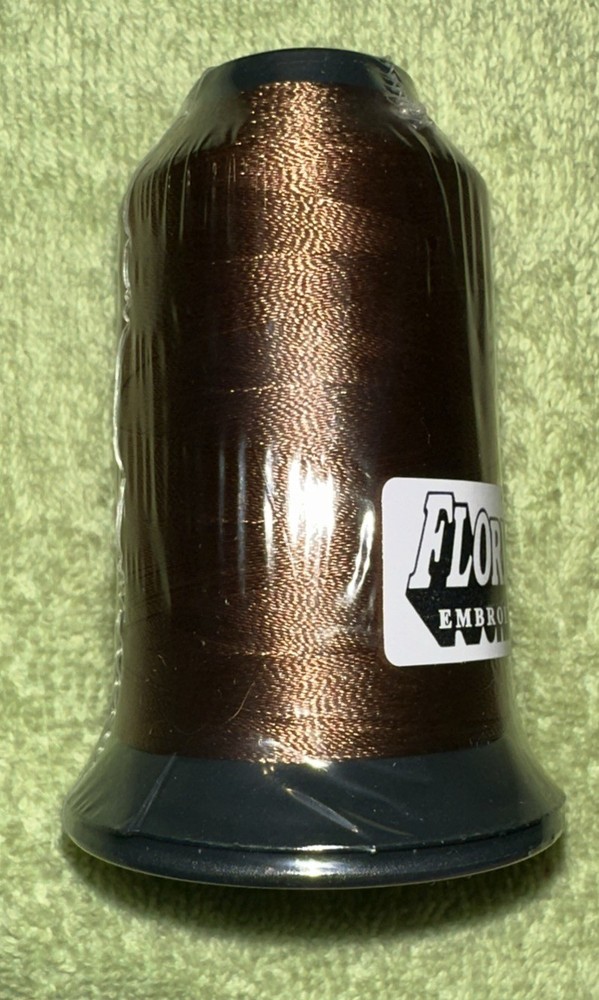 Floriani Embroidery Thread PF745 Brown Polyester 1,100 Yards NOS