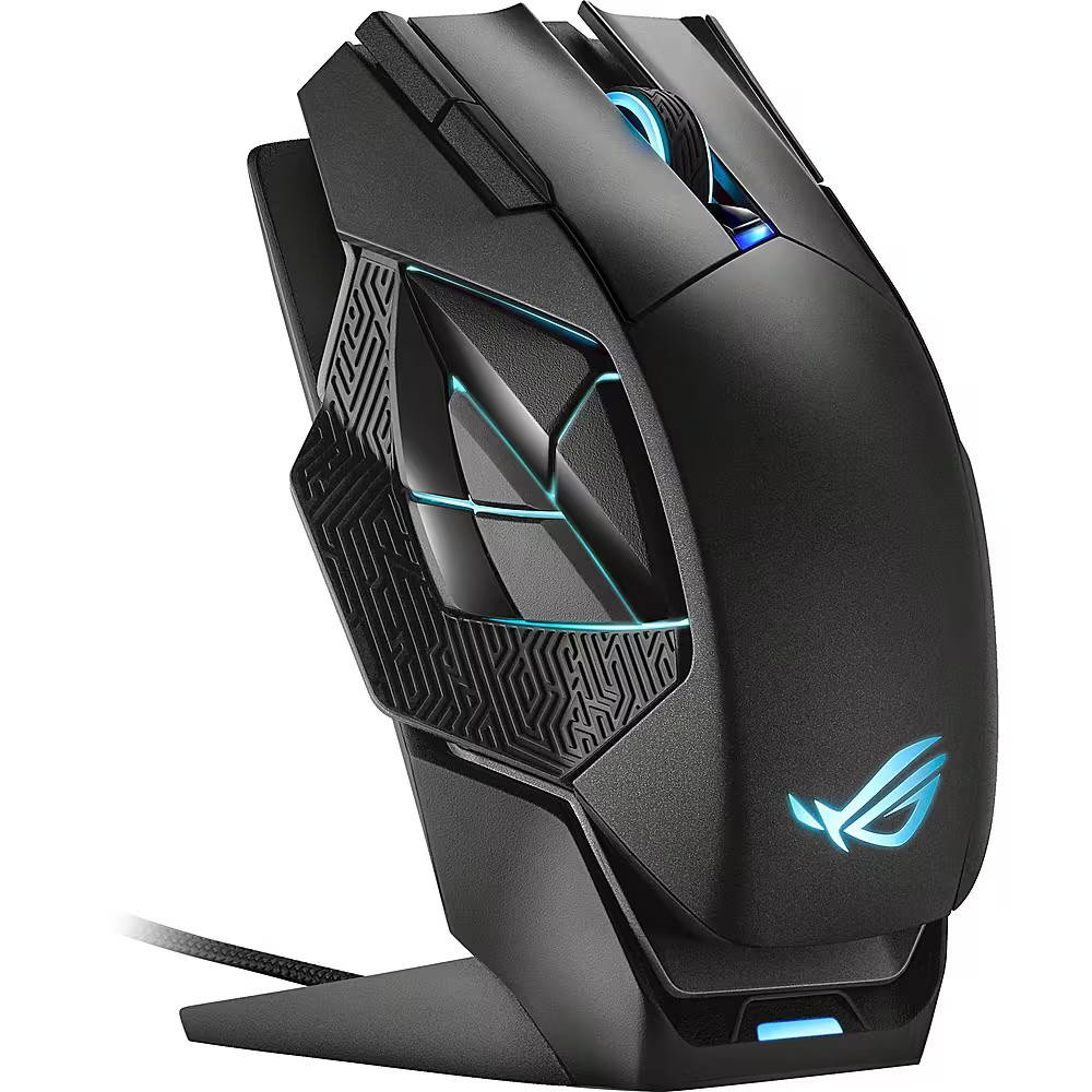 ASUS - ROG Spatha X Wireless Optical Gaming Mouse with 12 Programmable Button...