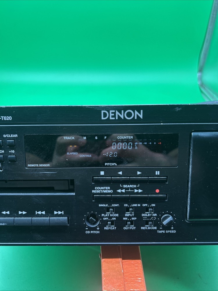 Denon DN-T620 Precision Audio Component / CD / Cassette Deck Player Untested