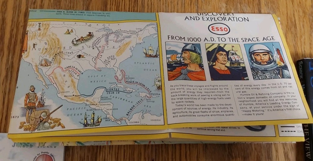 Vintage Space Bundle Books & A Map.