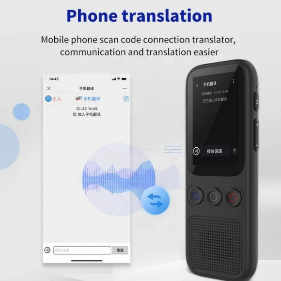Language Translator Device 138 Languages Real-Time Voice Offline 3” Touch