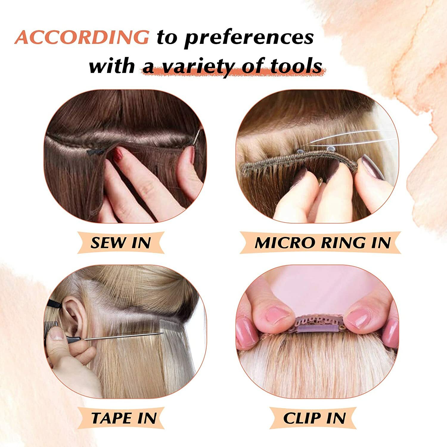 Double Weave Sew in Weft Hair Extensions 100%Real Brazilian Remy Human Hair 100g