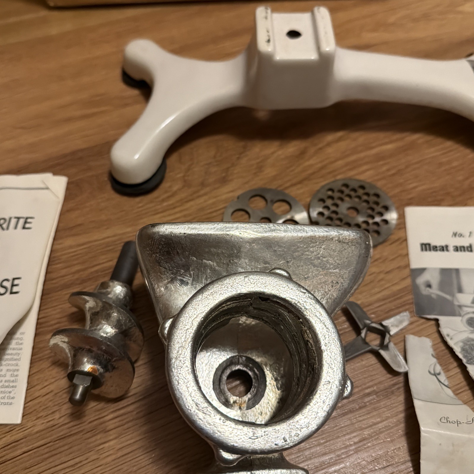 Chop-Rite MFG #1 Meat & Food Chopper Clampless Counter Top Tool In Box USA Made