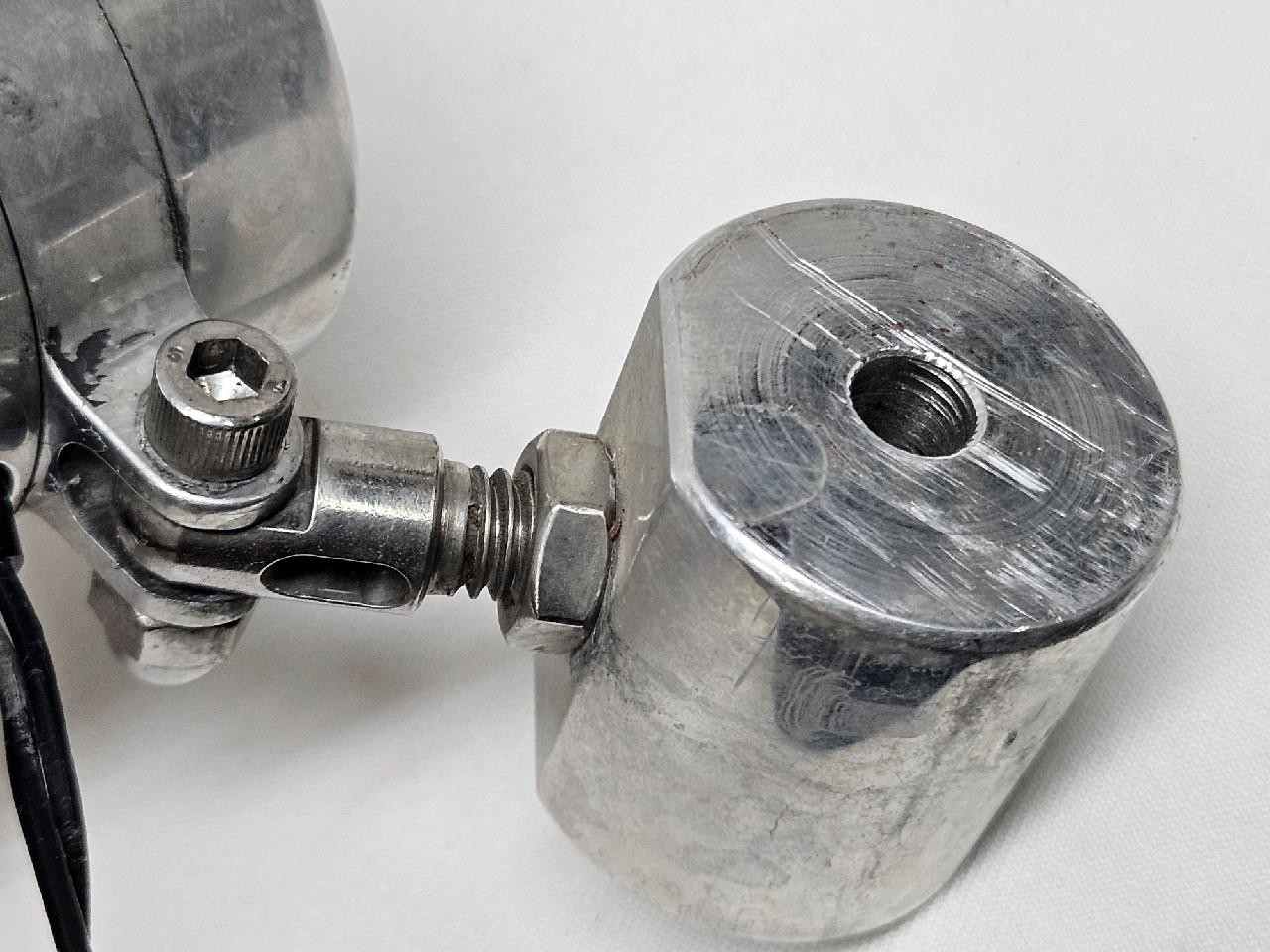 Vintage Pair Motorcycle Bullet Halogen Driving Lights 12V