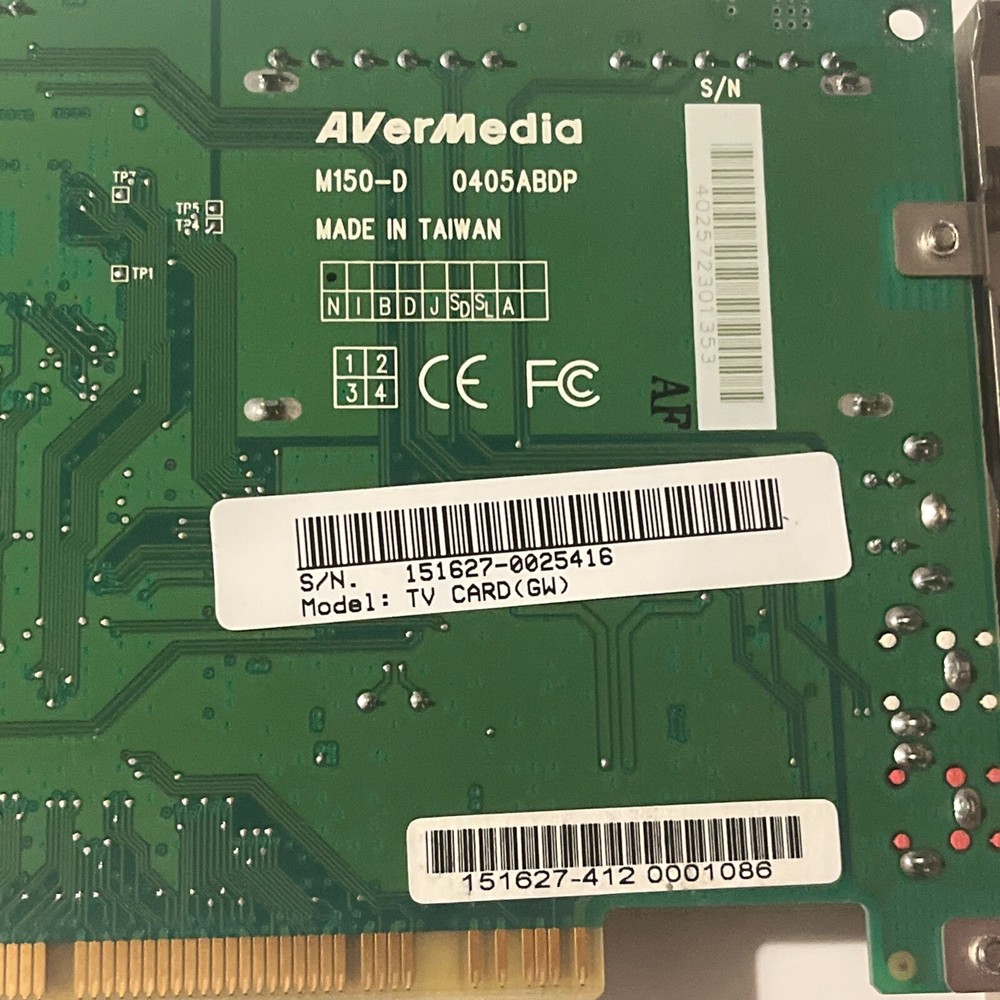 AVerMedia TV Tuner Card M150-D 0405ABDP Philips Encoding