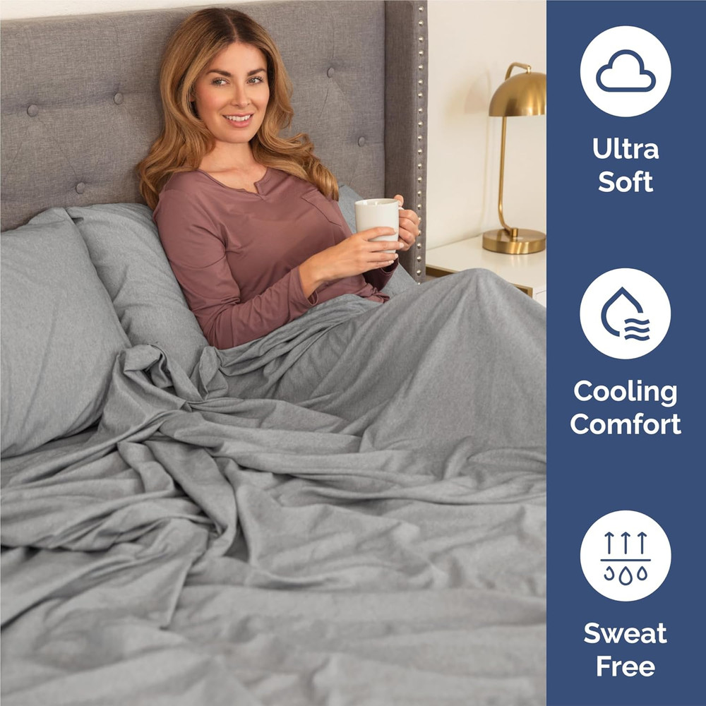 Split King Size 5 Piece Sheet Set - Breathable & Cooling Bed Sheets Set - Hotel
