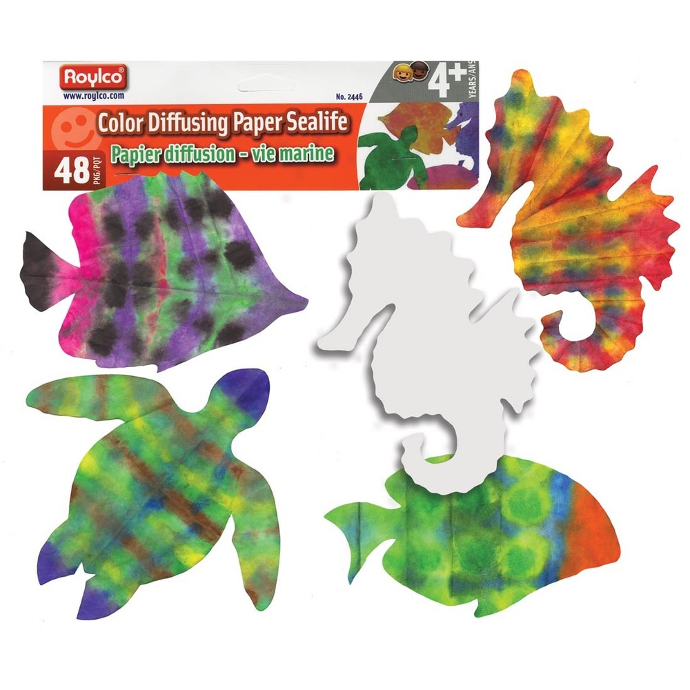 Roylco Color Diffusing Paper Sealife