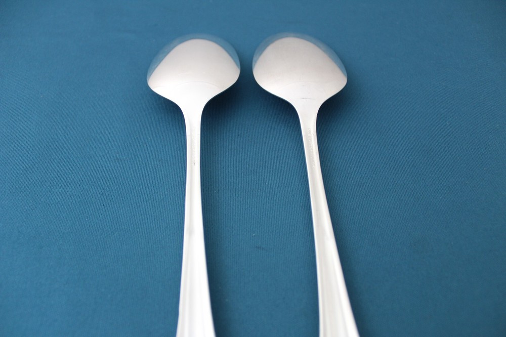 Oneida Community CLARETTE Serving (2pc Set) Tablespoons Silverplate 8 1/4"