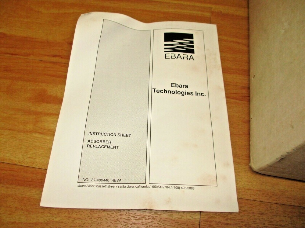 Ebara 313-0200S *NEW* Compressor Adsorber 100128