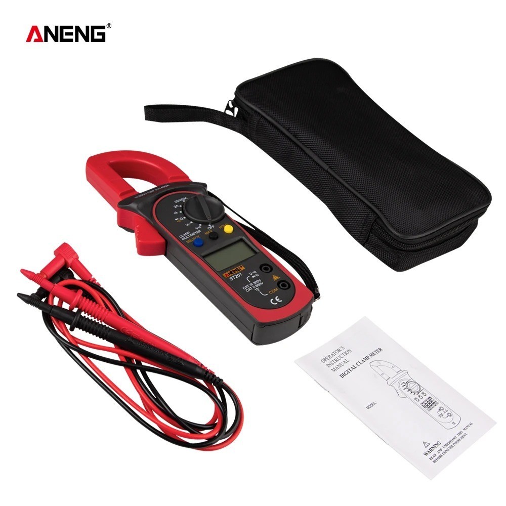 Digital Clamp Multimeter Clamp Ammeter Transistor Tester Capacitor Test Power
