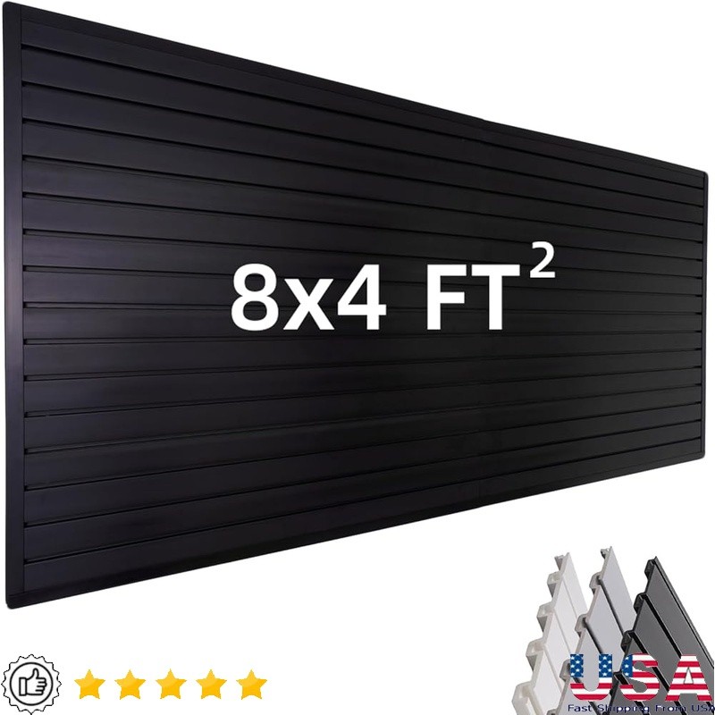 Garage Slat Wall Panel System Durable Tool Organizer PVC Storage Solution New