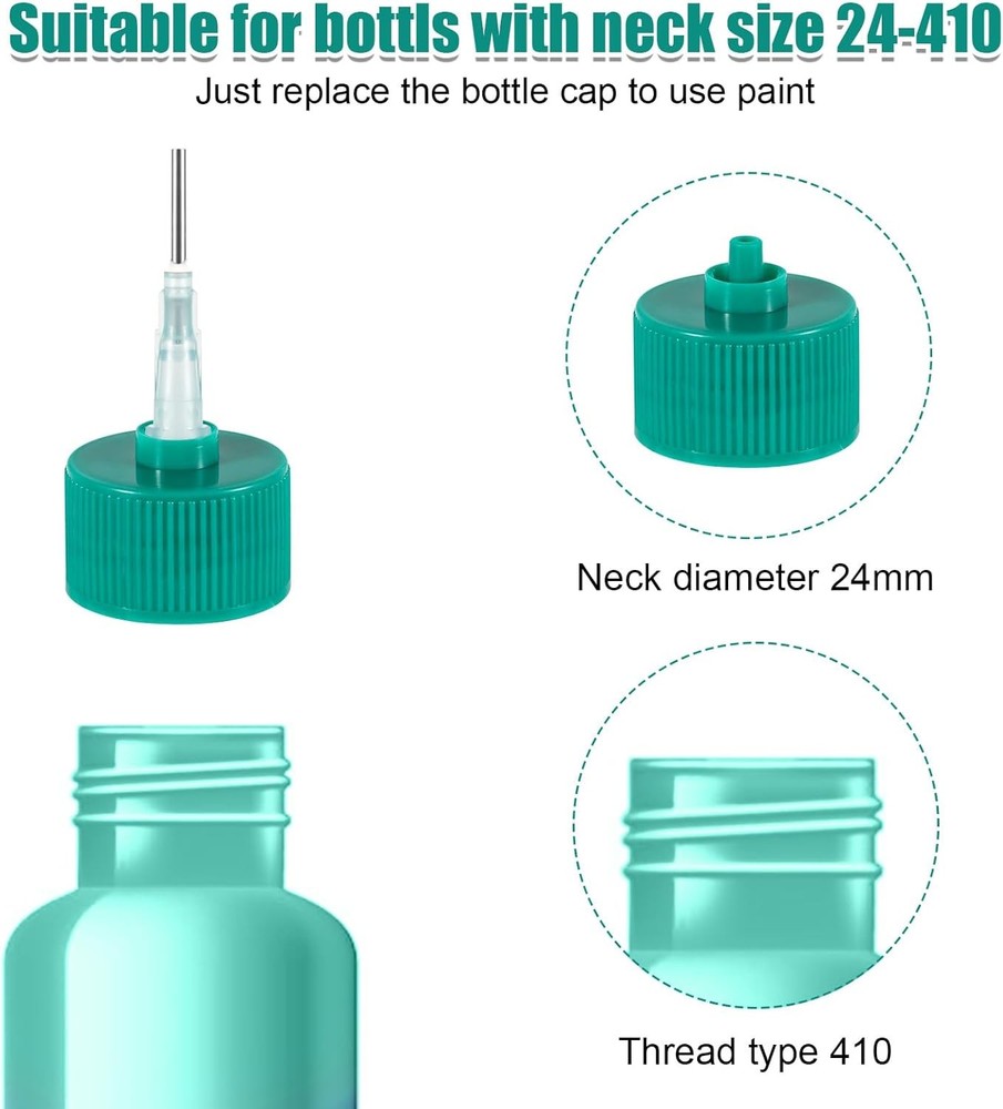 41pcs Precision Applicator Caps Set, Tip M, green