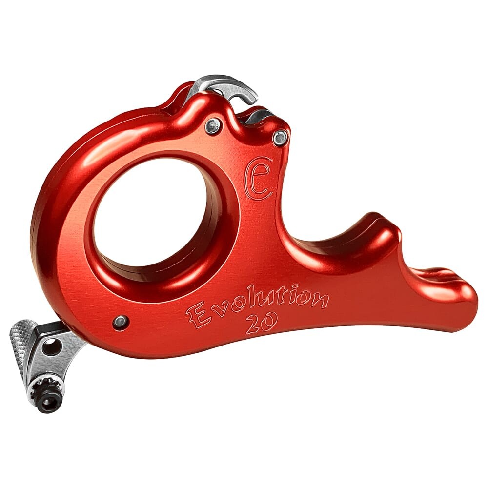 Carter Evolution 20 3 Finger Archery Release, Red (RBEV5135)