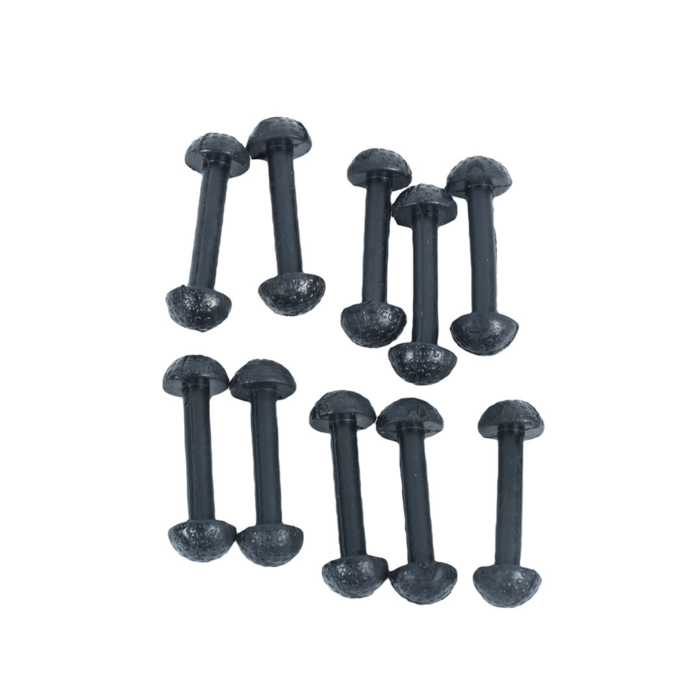 NEW 10x Connectors Fit Motu Leg Band For Vintage Figures Black Rubber US