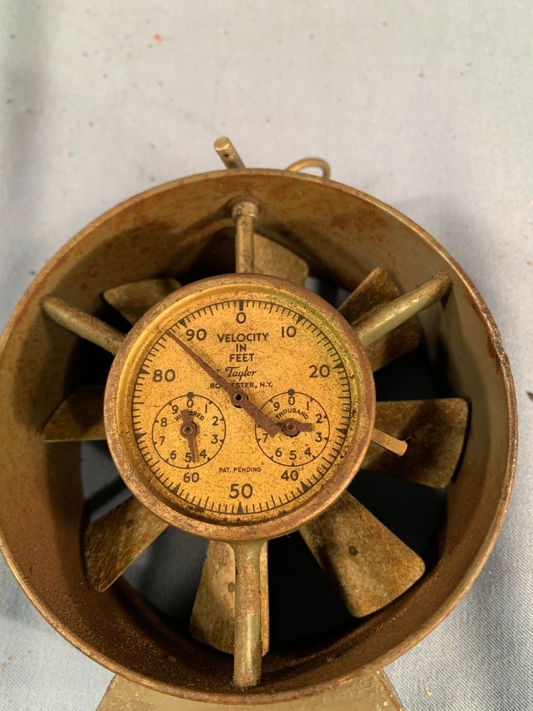 Vintage Taylor Anemometer Coal Mining Wind Meter