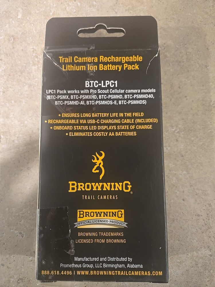Browning Micro Solar Battery Pack Lot
