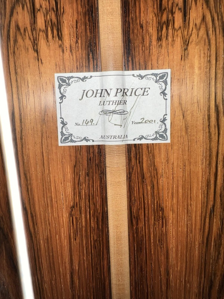 2001 John Price Cedar Top Classical Guitar