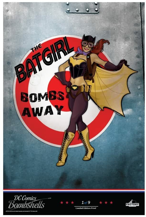 Factory Entertainment DC Comics DC Bombshells Lithograph Print Set