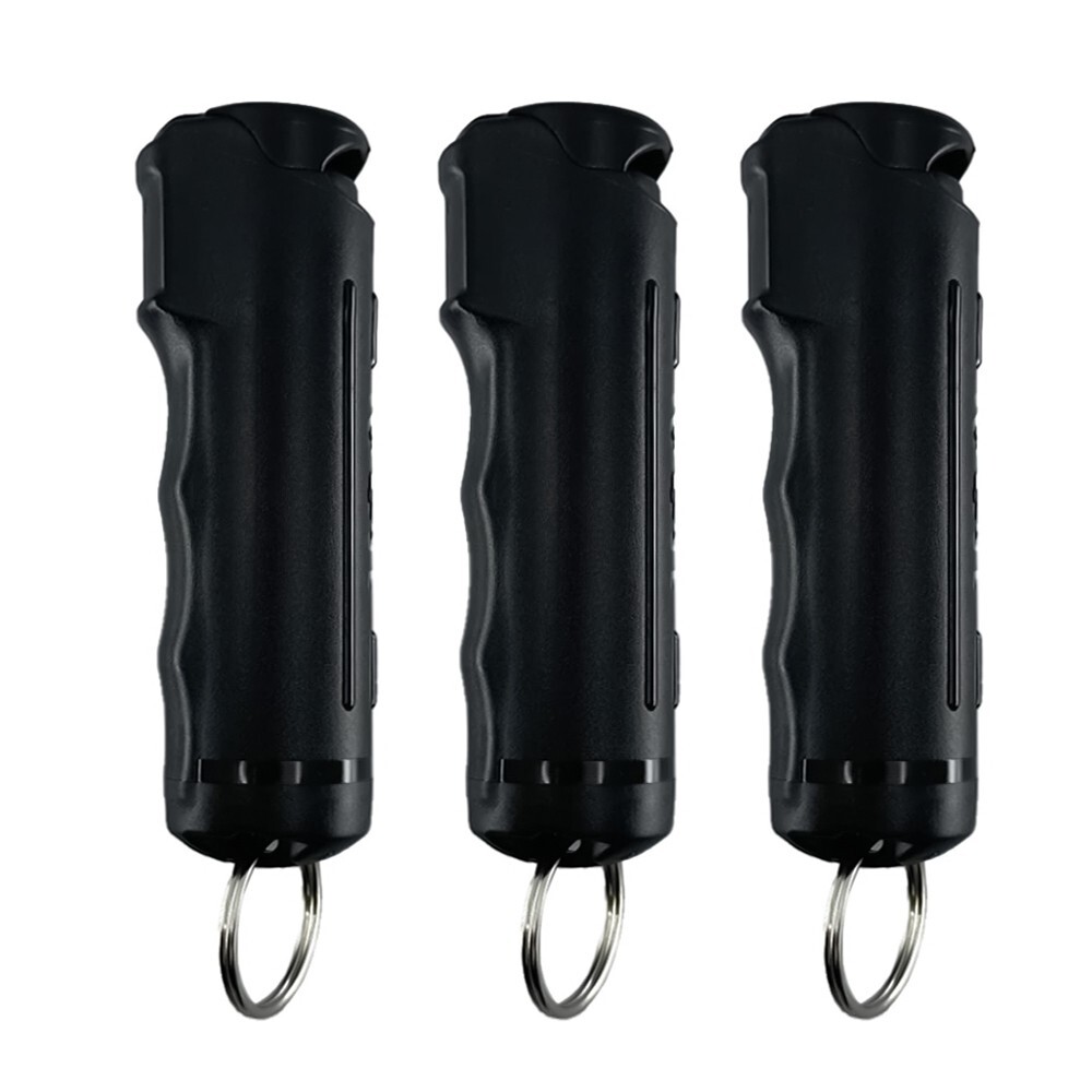 Streetwise STICKY GEL Pepper Spray 3-Pack Keychain Self Defense