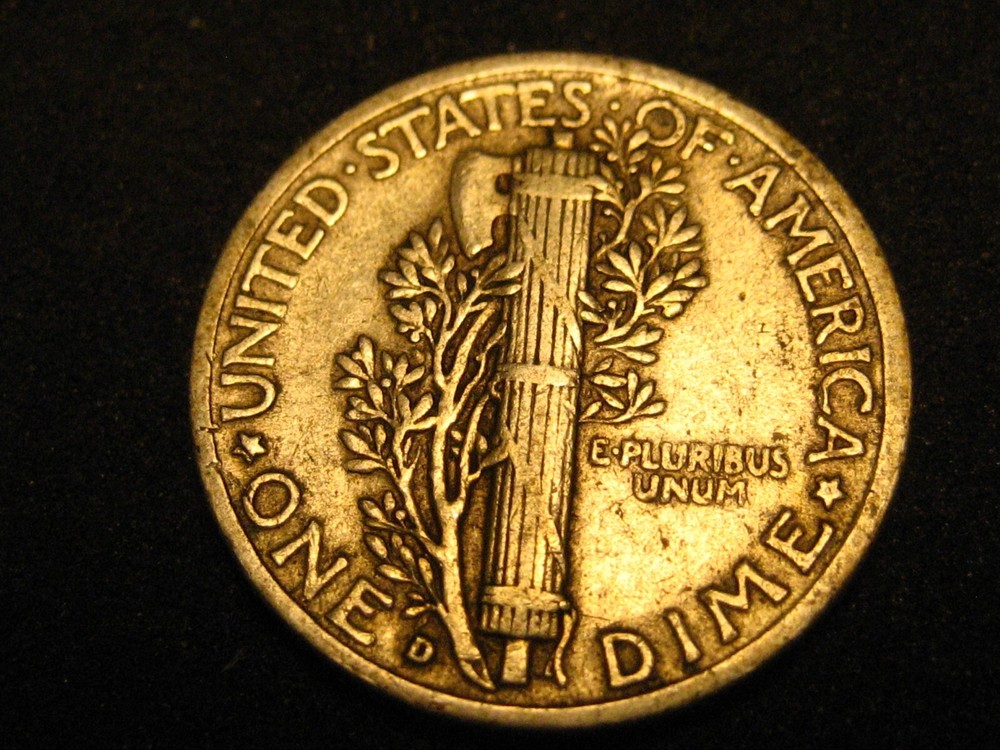1941-D 90% Silver Mercury Head Dime #4
