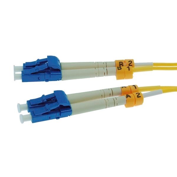 1M LC-LC Duplex Singlemode 9/125 Fiber Optic Cable Patch Network Cord