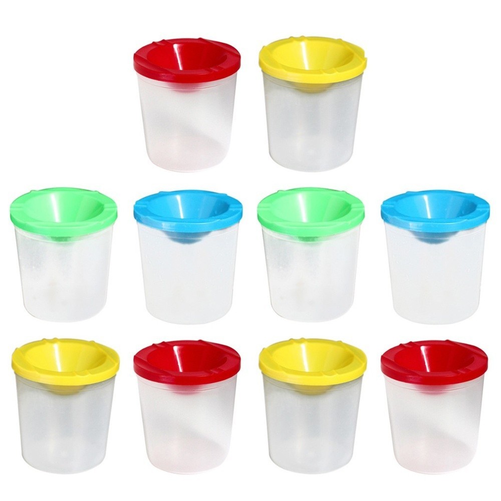 10 Pcs Easel Accessory Set DIY Drawing Painting Tools Empty Paint Pot