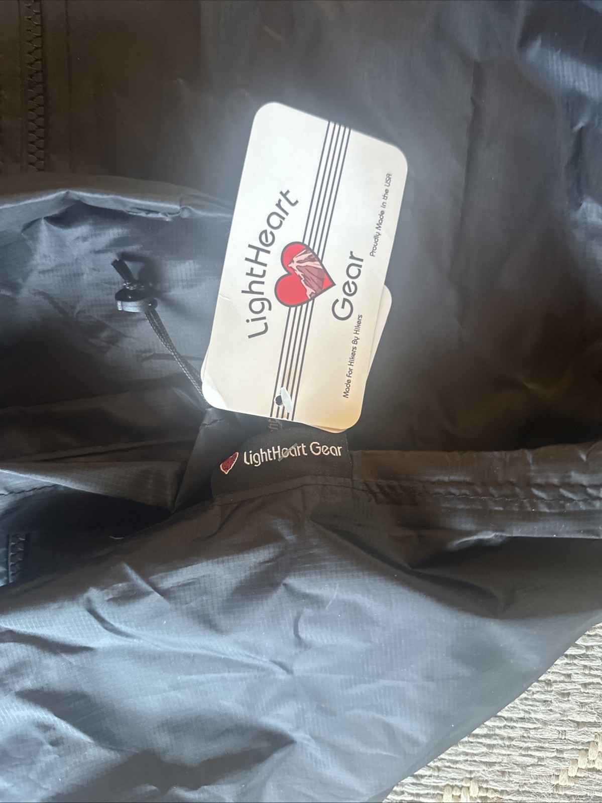 Lightheart Gear Silpoly Rain Jacket (S black)