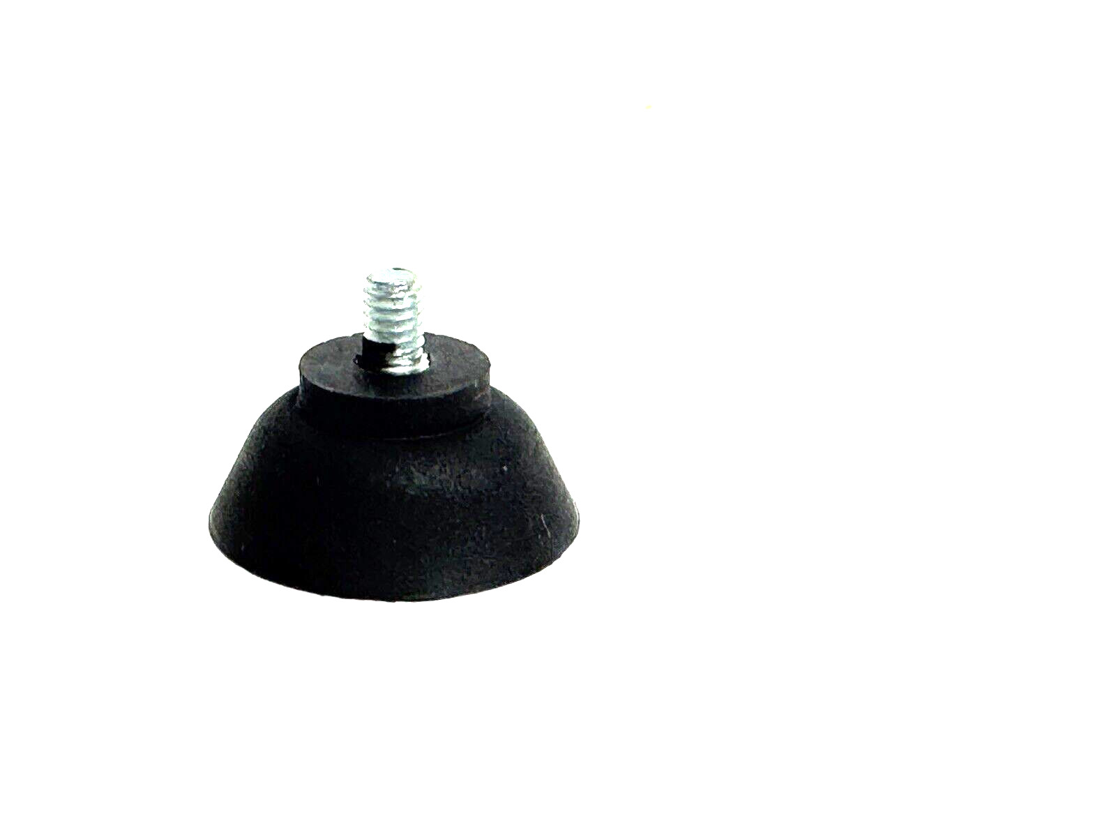 1pc Heavy Rubber Suction Cup Screw-in Post #8-32 x 5/16" Post Universal Black