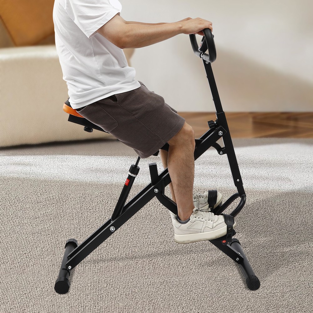 Adjustable Squat Machine Trainer Rowing Machine 264lbs for Ab Workout Glutes