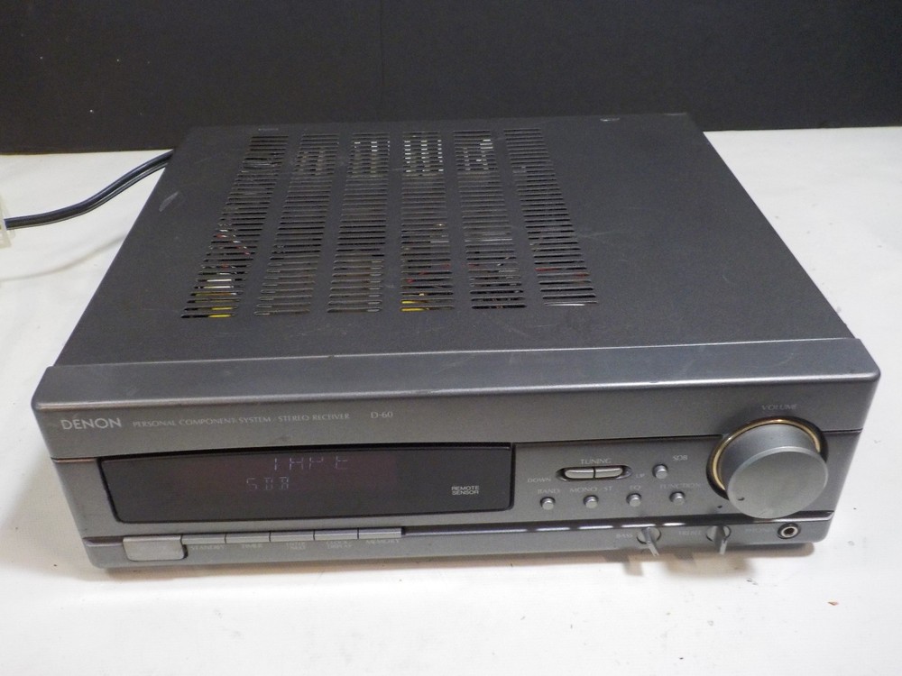 Vintage DENON D-60 Component System Stereo Receiver Amplifier WORKS