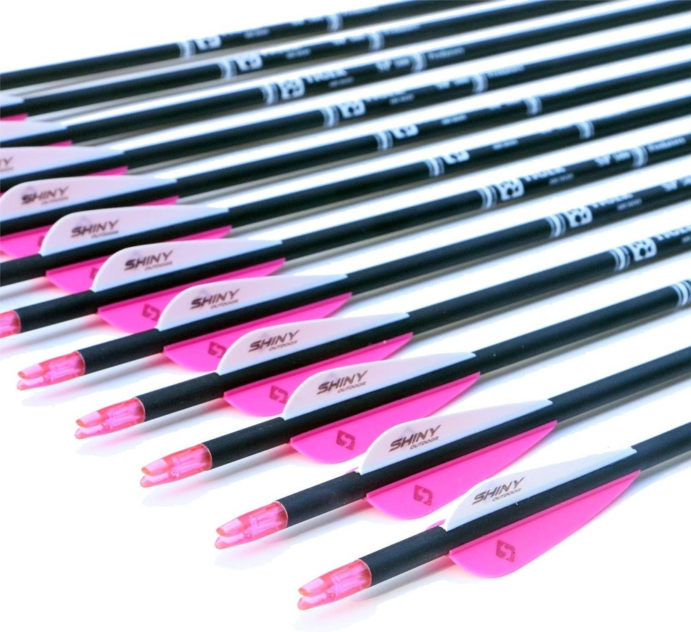 12-Pack 30" Carbon Arrows for Compound & Recurve Bow