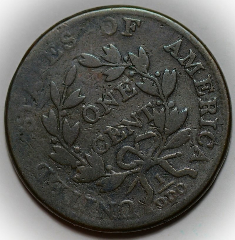 1801 Draped Bust Large Cent - Error Fraction - 1/000 (S-223)