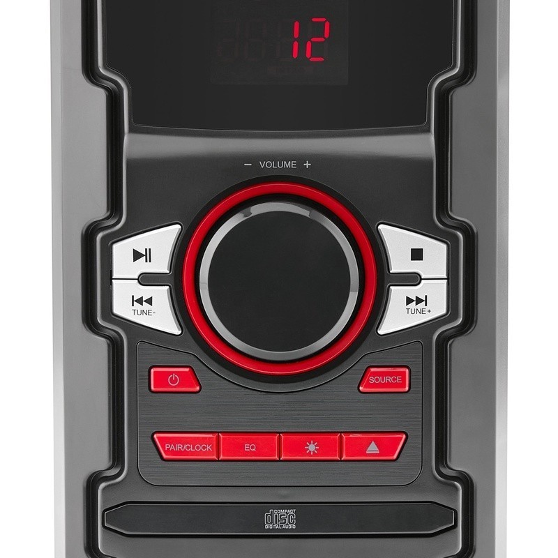 100W CD Stereo System Bluetooth USB Charging LED Light Effects Speakers