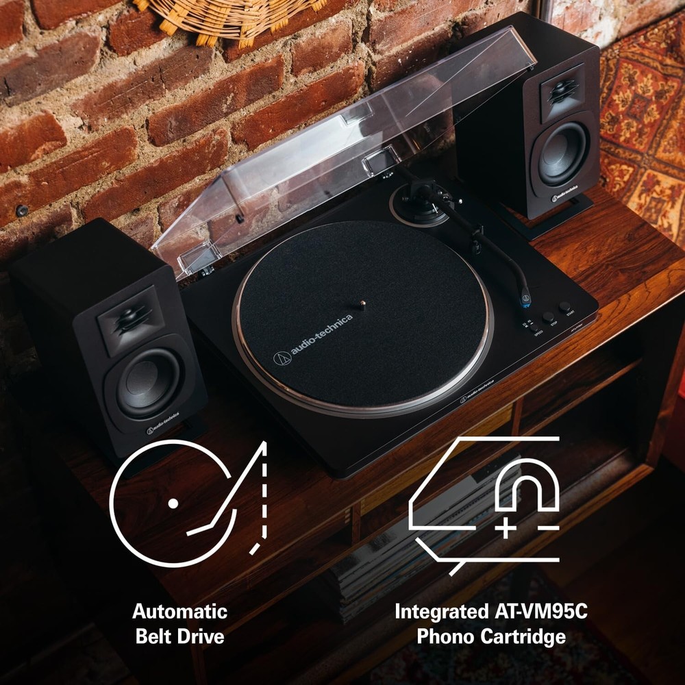 Audio-Technica Fully Automatic Belt-Drive Turntable (Black/Bronze)