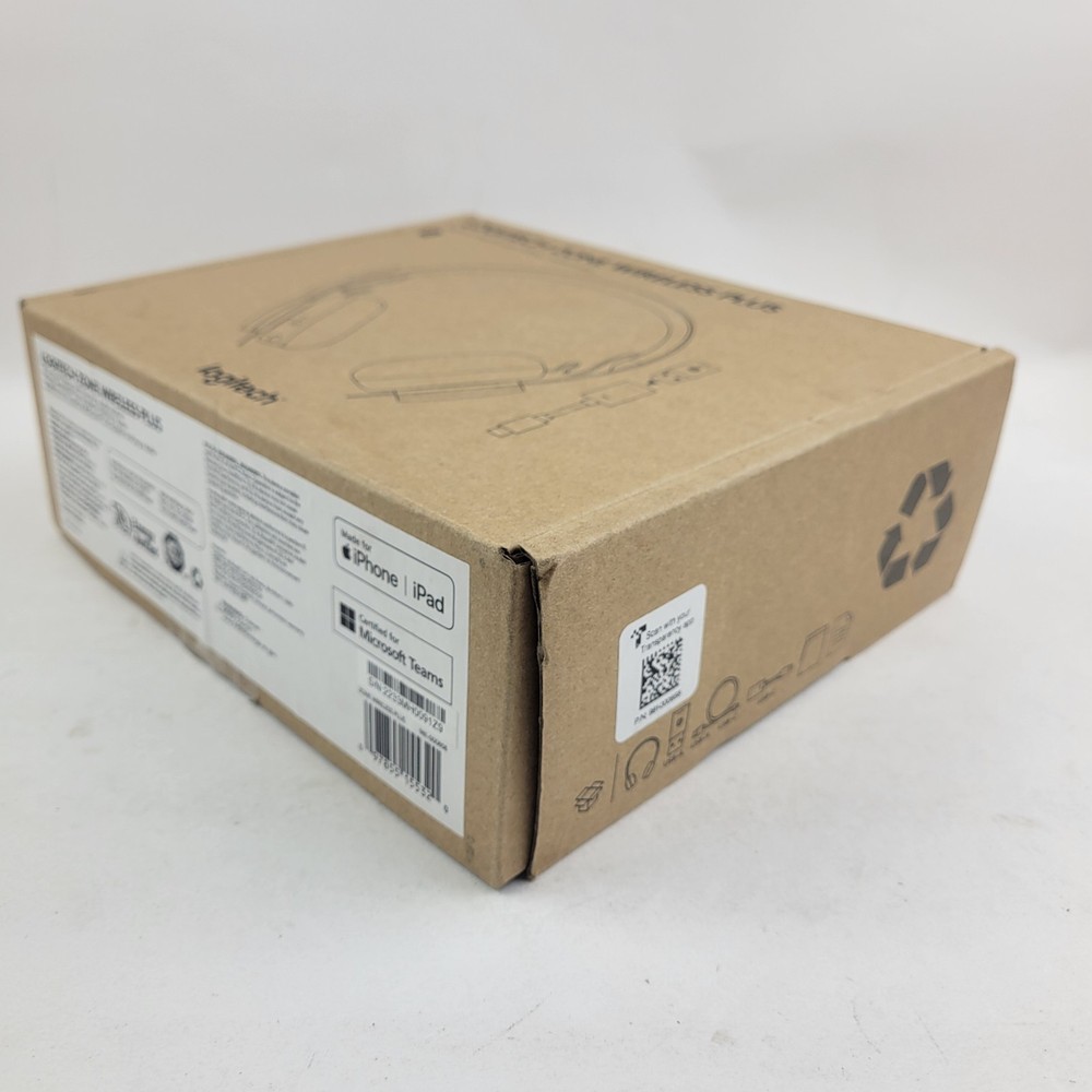 Logitech Zone Wireless Plus Headset Model A00082 Brand New Open Box