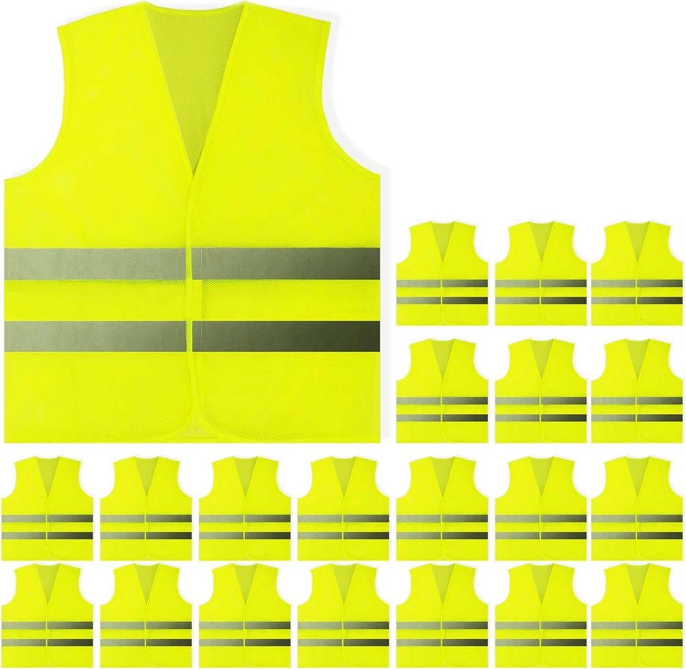 Multipurpose Reflective Vests - 20 Count