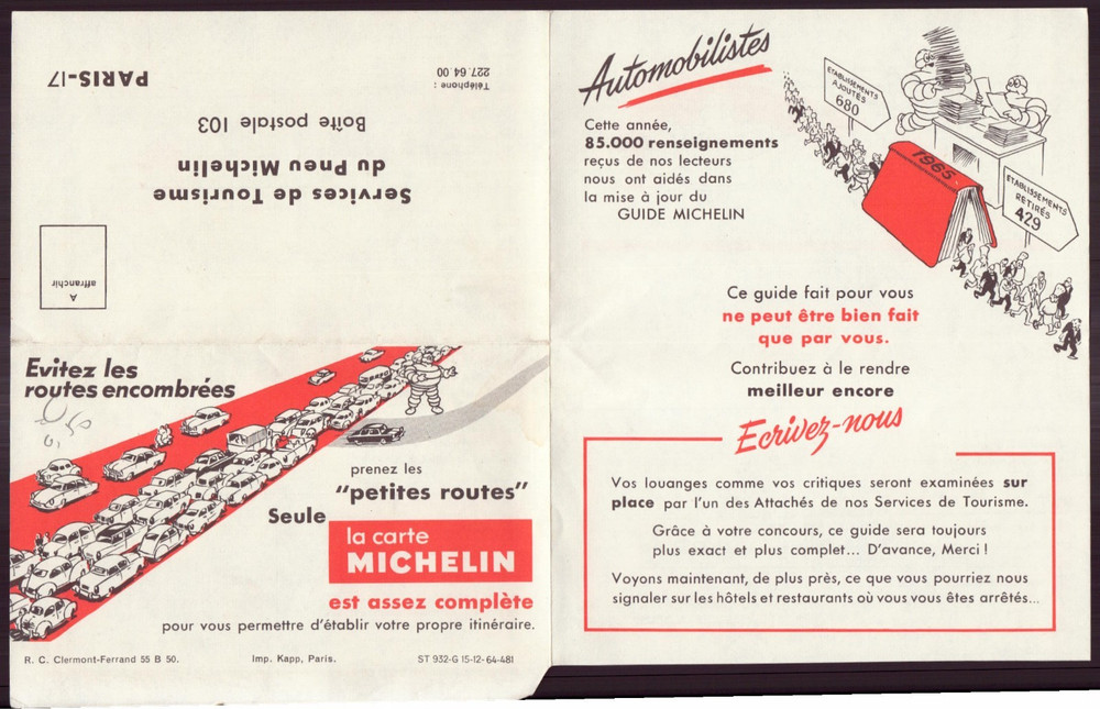 Advertising envelope "Michelin"