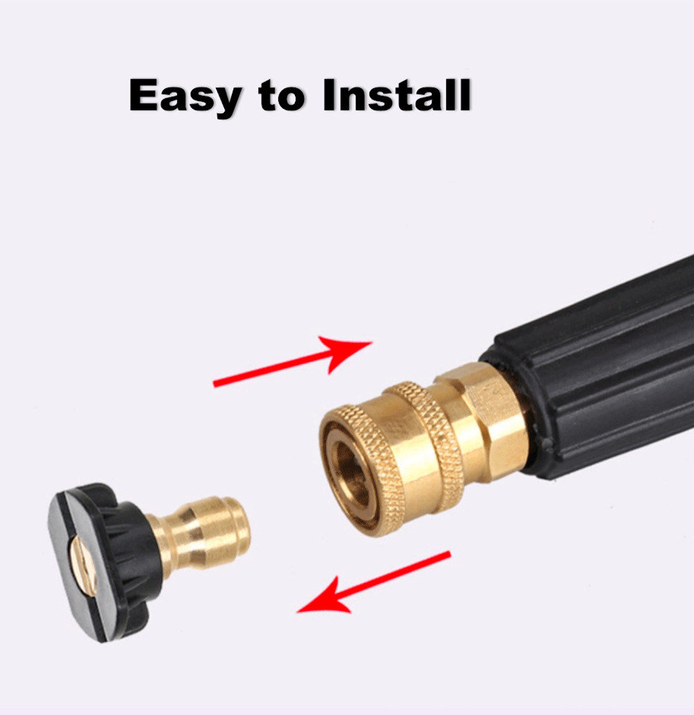 5pcs Pressure Washer Spray Tips Nozzles High Power Kit Quick Connect 1/4" Set