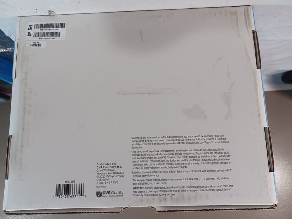 CVS Symphony Essential Bundle New Fall Sensor Motion Sensor Care Button