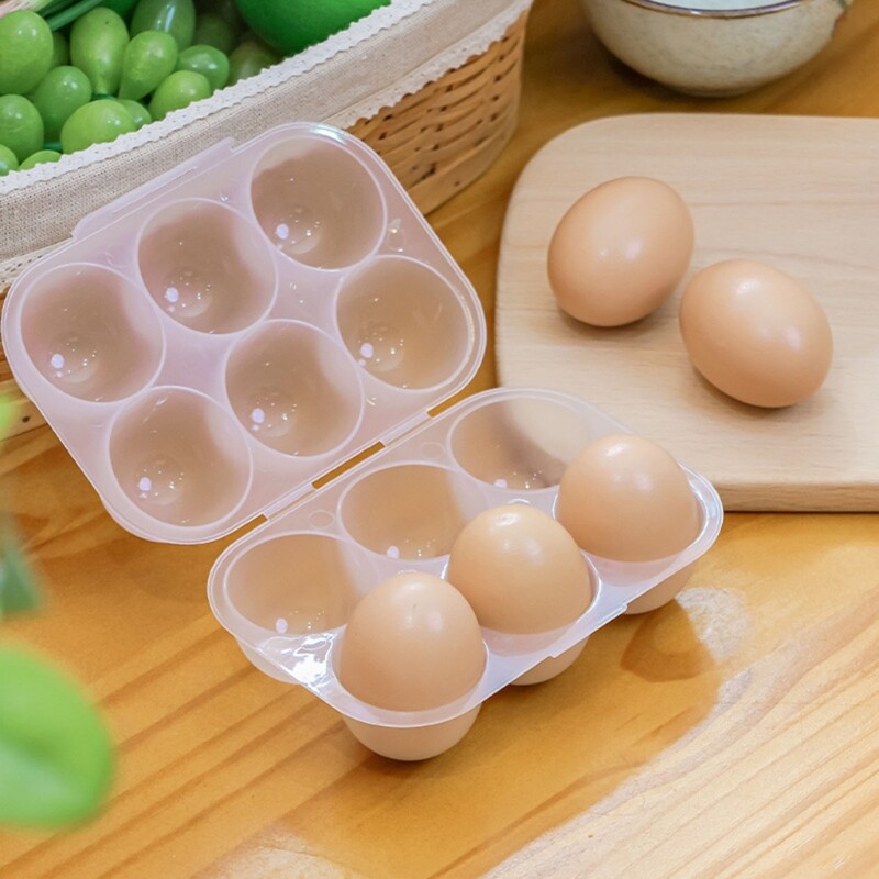 Lid Protect 6 Eggs Storage Container Kitchen Eggs Organizers Portable