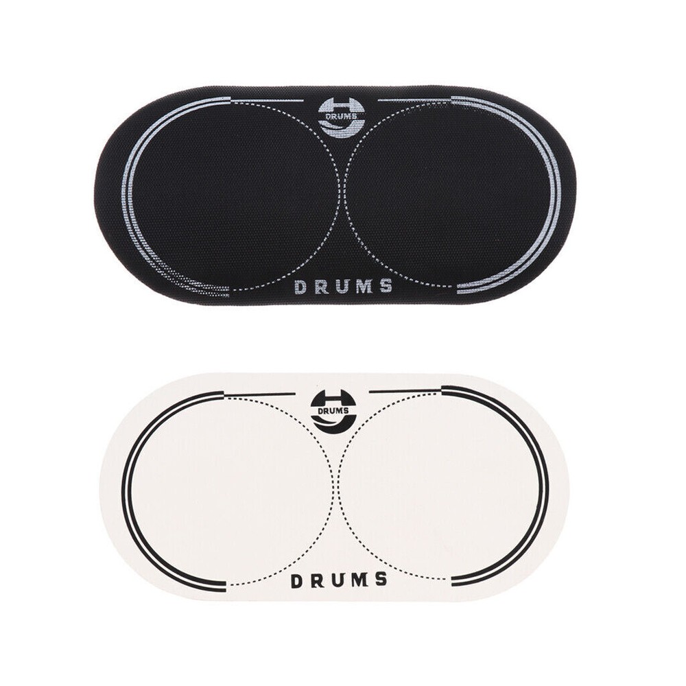 EQ Double Pedal Patch Bass Drum Patch Drumhead Kick Pad Protector Black or White