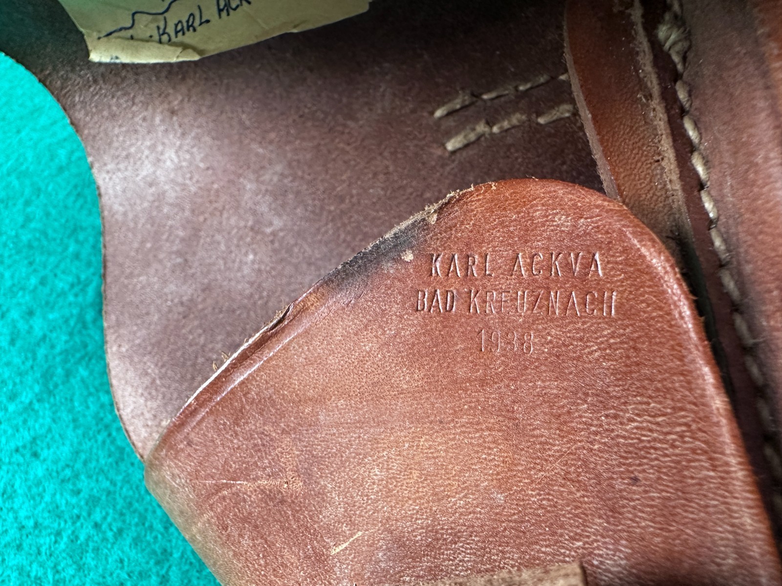 Walther PP Holster German 1938 Date Brown Leather Original GUN IS NOT INCLUDED!