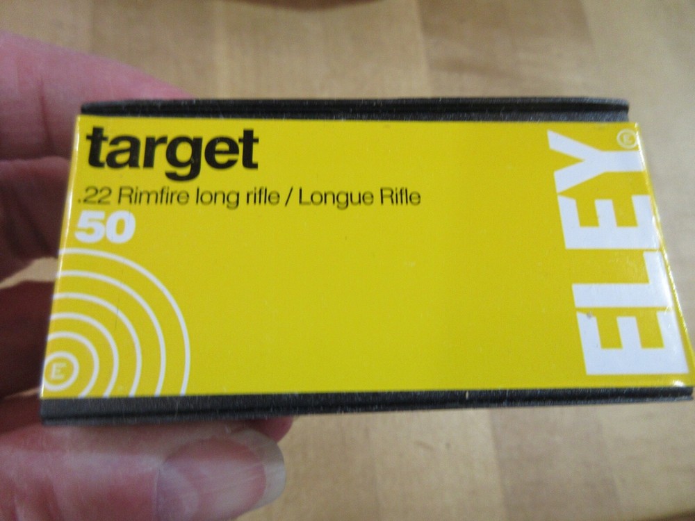 Empty Ammo Box Eley Target  22 LR  England   (w17) # 81