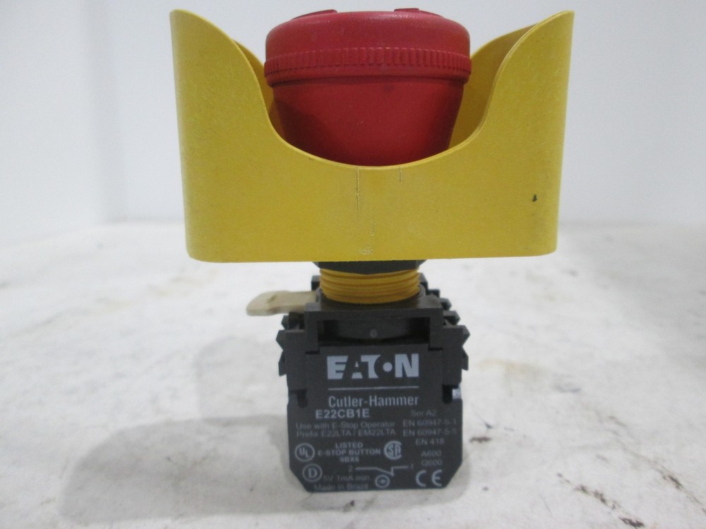 Eaton, Cutler Hammer, E22CB1E, Red Push Button Release Switch, Used