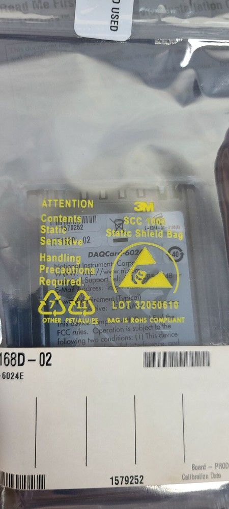National Instruments DAQ Card 6024E ~ Factory Sealed Packaging Inside