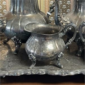 Towle Heavy Silver-Plate Tea and Coffee Service 5 PIECE SET