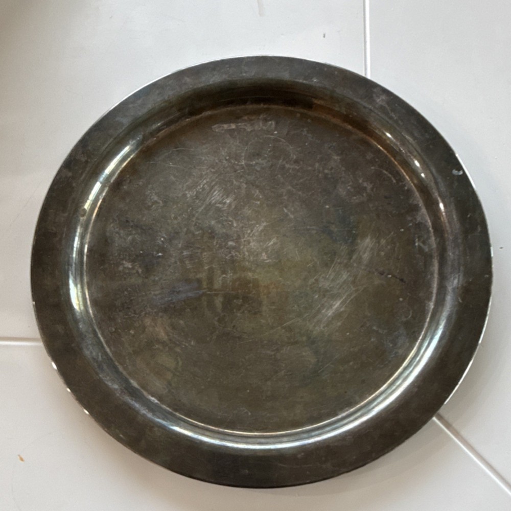 DJ Silver Plated Tray Decorative Collectible Serving Platter