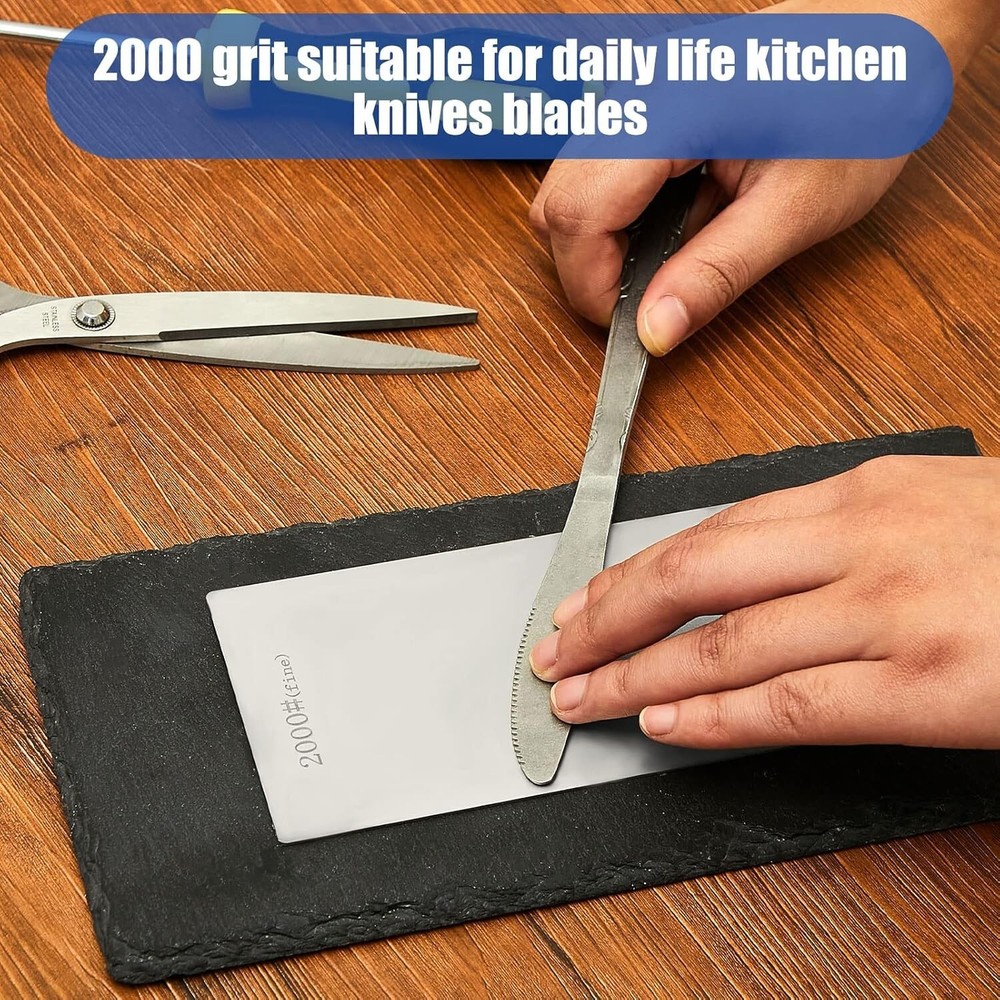 3 Pieces Diamond Sharpening Stone Diamond Knife Sharpener Plates