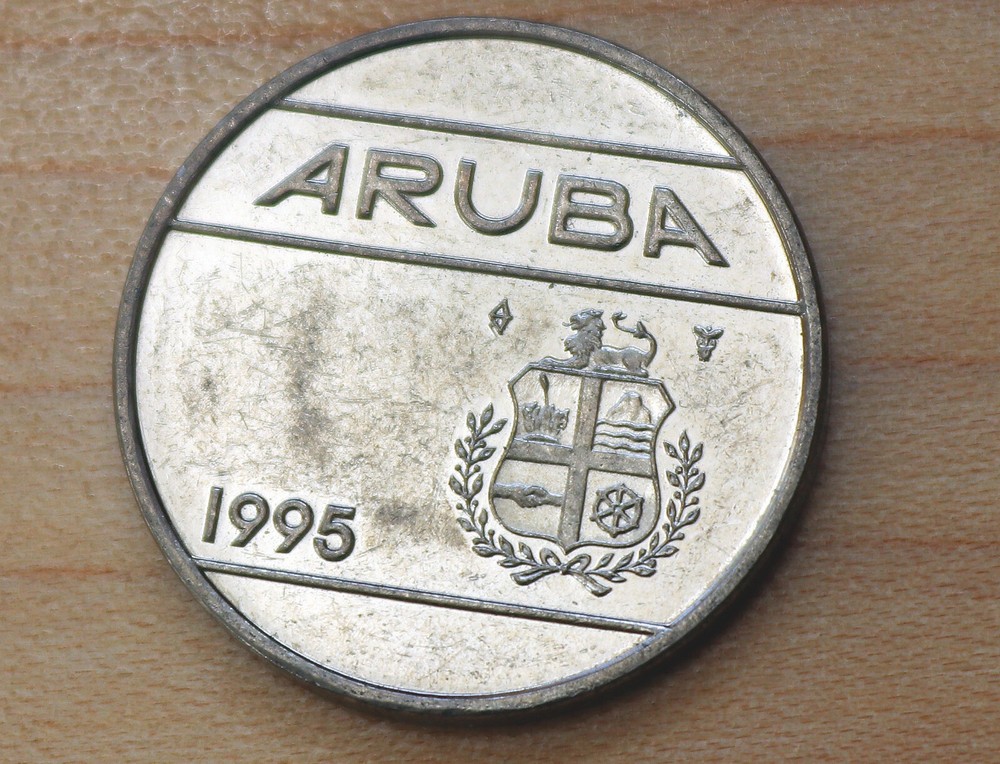 1995 Aruba 25 Cents