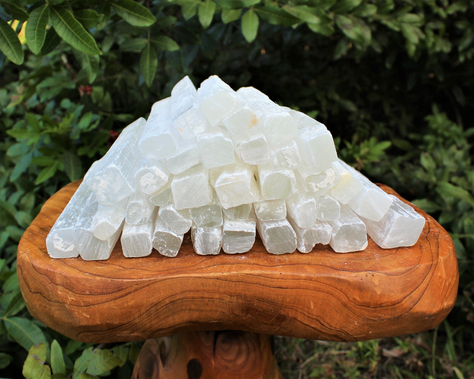 2 lb Bulk Wholesale Lot 7" - 8" Selenite Logs Crystal Sticks Wand Blade 2 Pounds